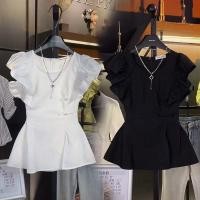 ราคา เสื้อแขนสั้นสไตล์เกาหลี ทรงเข้ารูป สำหรับผู้หญิง (27789562458)