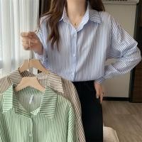 ราคา เสื้อเชิ้ตแขนยาว ทรงหลวม สไตล์เกาหลี สําหรับผู้หญิง พร้อมส่ง (25969281664)
