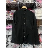 ราคา เสื้อเชิ้ต มือสอง ป้าย hisselector อก38 คอจีน แขนยาว สีดำ (57810242667)