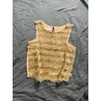 ราคา เสื้อแขนกุด มือสอง ป้าย frazier อก32 ปักเลื่อม แต่งขน (47352645896)