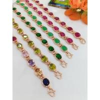 ราคา สร้อยข้อมือนากแท้พลอยหลากสีพร้อมส่ง (15198790172)