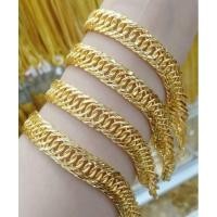 ราคา สร้อยข้อมือหุ้มเศษทองเหมือนแท้น้ำหนัก5บาท (29023573278)