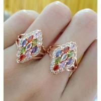 ราคา แหวนนาคพลอยนพเก้าข้าวหลามตัด (28510604843)