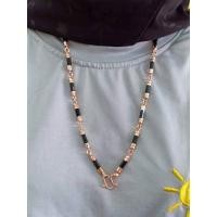 ราคา สร้อยคอเศษนาคแท้คั่นปล้องนิลดำ (28301374226)