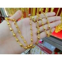 ราคา สร้อยคอ เศษทองหุ้ม ลายเม็ดบอลคั่น โซ่ (27979183811)