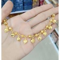 ราคา สร้อยข้อมือเศษทอง หุ้ม ห้อยหัวใจตุ้งติ้ง (27975183701)