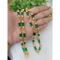 ราคา สร้อย ค อเศษทองหุ้มคั่นปล้องพลอยสีเขียวมรกต (27973099895)