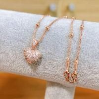 ราคา สร้อยคอนาคห้อยจี้หัวใจฝังเพชร (27301600791)