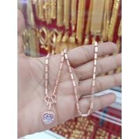 ราคา สร้อย คอนา คห้อย จี้ หัวใจฝังเพชร (27224428490)