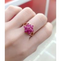 ราคา แหวน นาคหัวพลอยทับทิมดอกไม้น่ารักๆ (26833588881)