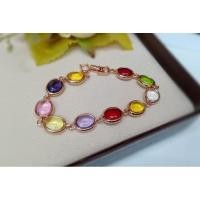 ราคา สร้อยข้อมือนาคผู้หญิงพลอยนพเก้า (26535790271)