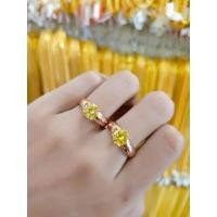 ราคา แหวนเศษนากหัวพลอยสีเหลือง (23029153832)