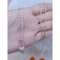 ราคา สร้อยคอเศษนาคแท้ห้อยจี้หัวใจฝังเพชร (21152324236)