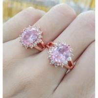 ราคา แหวนเศษนาคแท้หัวพลอยชมพู (22953669182)