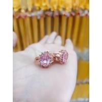 ราคา แหวนนาคหัวพลอยทับทิมชมพูอ่อน (22022745929)
