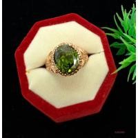 ราคา แหวนนาคหัวพลอยสีเขียวส่อง (24776124752)