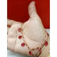ราคา สร้อยข้อมือนาคพลอยแดง (21394192399)