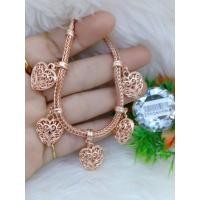 ราคา สร้อยข้อมือเศษนากลายหัวใจฉลุ (10092652298)