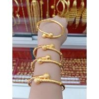ราคา กำไลเศษทองลายปล้องไผ่หัวกลม (29564839493)