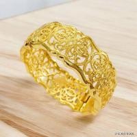 ราคา กำไลเศษทองหุ้มลายดอกไม้ (28161562910)