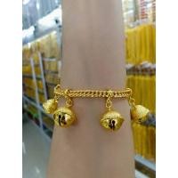 ราคา สร้อยข้อมือเศษทองหุ้มห้อยกระดิ่งมีเสียง (18082207568)