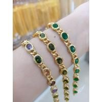ราคา สร้อยข้อมือทองหุ้มพลอยหลากสีสวยๆ (23884698290)