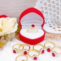 ราคา แหวนเศษทองหัวพลอยแดง (18592871457)