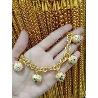 ราคา สร้อยข้อมือทองหุ้มเศษทองแท้100 คละแบบ (20560294293)