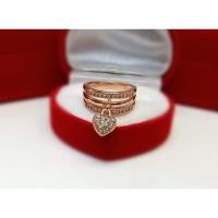 ราคา แหวนนาคห้อยหัวใจฝังเพชร (20276130827)