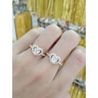 ราคา แหวนเศษนากหัวใจฝังเพชร แหวนนาค (18578170467)