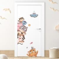 ราคา สติ๊กเกอร์ติดผนังลายแมวน่ารักสำหรับตกแต่งห้องเด็กและมุมหอพัก (43319235396)