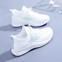 ราคา รองเท้าสีขาวขนาดเล็กรองเท้ากีฬาผู้หญิงฤดูใบไม้ผลิฤดูร้อนตาข่ายBreathable All Match Soft Sole Anti Slipบางรองเท้าผ้าลําลองJYWW (52710665293)