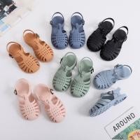 ราคา รองเท้าแตะเด็กฤดูใบไม้ผลิฤดูร้อนชาย Soft Soled Hollow Hollow Hole รองเท้าสาวแบน Toe Toe Toe Toe Toe Jelly รองเท้าเด็กทารกรองเท้าแตะ (44860685802)