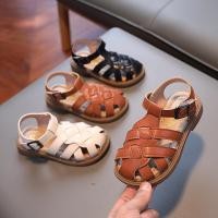 ราคา ฤดูร้อนเด็กรองเท้าชายหาดชาย Soft Soled Toe Covered Anti Collision รองเท้าแตะแฟชั่นสาวรองเท้าแตะโรมันเด็ก 3HBZ (54260654339)
