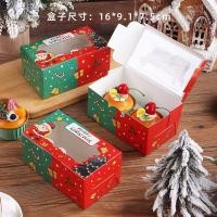 ราคา 10 20 ชิ้น กล่องคัพเค้กคริสต์มาส กล่องคัพเค้ก หน้าต่างใสมูสขนมกล่องบรรจุภัณฑ์ กล่องทาร์ตไข่ กล่องของขวัญประตู (42374873425)
