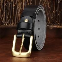ราคา F First Layer Cowhide เข็มขัดหัวเข็มขัดหนังแท้ผู้ชาย Original เวอร์ชั่นเกาหลีอินเทรนด์เข็มขัดหัวเข็มขัดทองเหลือง Casual Middle age (46510302211)