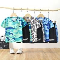 ราคา ชุดเด็กชายแขนสั้น สไตล์เสื้อยืดกีฬา แห้งไว (47706857642)