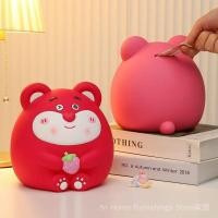 ราคา พร้อมสต็อก การส่งสินค้า กระปุกออมสินเหรียญธนาคาร ของขวัญวันเกิดกระปุกออมสินสตรอเบอร์รี่หมีกระปุกออมสินสาวเด็กสุดน่ารักสามารถบันทึกสามารถหยิบขึ้นขนาดใหญ่ ความจุของขวัญวันเกิดกระ (40679030679)