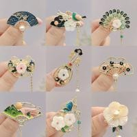 ราคา เข็มกลัดพัดลมโบราณ Pipa สไตล์เรโทร สำหรับเสื้อผ้าเชิงคุณภาพ (48859375280)