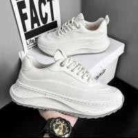 ราคา Size 37 45 Menshoes รุ่น Z32 เท้าอวบ 1 ไซส์ รองเท้าผ้าใบผู้ชาย แบบลำลอง งานหนังนิ่ม ทรงเท่ห์ เสริมสน 5 ซม (28125822353)