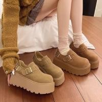 ราคา Hellomyshoes G34 รองเท้าแฟชั่นเกาหลี สุดน่ารัก ทนทาน แข็งแรง หนังนิ่ม ผ้ากำมะหยี่ มินิมอล พร้อมส่งจากไทย เสริมสูง 6 CM (53160213059)