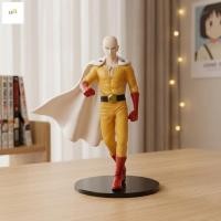 ราคา One Punch Man ไซตามะ Action Figure 17 ซม PVC Anime Hero Bald Cape ของเล่นสะสม (48710289893)