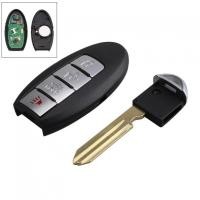 ราคา รีโมตกุญแจรถยนต์ 4 ปุ่ม 315MHz แบบเปลี่ยน พร้อมชิป ID46 สําหรับ Nissan 2007 2016 (24923576707)