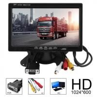 ราคา 1024x600 7 นิ้ว VGA อินเตอร์เฟซ TFT LCD AV มอนิเตอร์ สําหรับรถยนต์ บ้าน (24316072600)