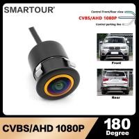ราคา Smartour กล้องมองหลังรถยนต์ เลนส์มุมกว้าง 180 องศา CCD HD มองเห็นกลางคืน AHD สีทอง สําหรับจอดรถยนต์ (25215956265)