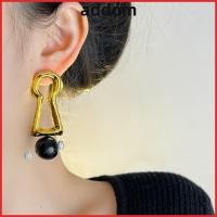ราคา ADDOM ต่างหูซ้อน Vintage Gold plated และต่างหูห้อยรูกุญแจ สำหรับเครื่องประดับผู้หญิง (50559127656)