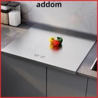 ราคา ADDOM เขียงสแตนเลส สี่เหลี่ยมผืนผ้า Non Slip เขียง สแตนเลสพร้อม Lip Kitchen Chopping Block Home (45059296550)