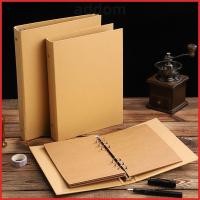 ราคา ADDOM Binder แฟ้มคลิป Vintage A5 B5 A4 ปกกระดาษคราฟท์ กระเป๋าแฟ้มกระดาษคราฟท์ (40930322592)