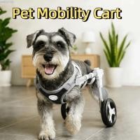 ราคา AIQIN77 สัตว์เลี้ยง Mobility รถเข็น อลูมิเนียมน้ําหนักเบาปรับรถเข็นสุนัข ที่ถอดออกได้ 2 4 ล้อ Mobility สี่ล้อ Mobility สัตว์เลี้ยง Rehabilitation รถเข็นสัตว์เลี้ยง Mobility (43730135928)