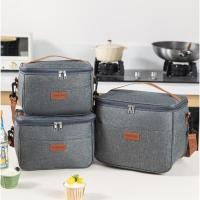 ราคา กระเป๋าเก็บอุณหภูมิ 6L 8L 10L มี 3 สีกระเป๋าเก็บความเย็น ใส่กล่องข้าว มีสายสะพาย กระเป๋าอาหารกลางวัน เก็บความร้อน เย็น (28818733848)